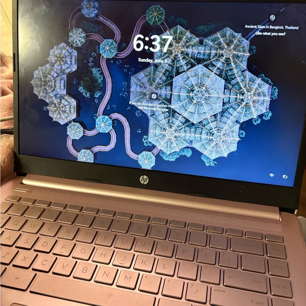 HP Rose Gold Laptop